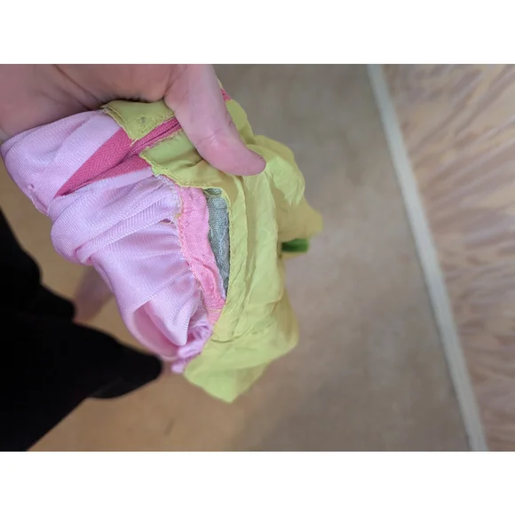 Women's Pink & Green Vintage "Superhero" Dress Costume Small/Medium - Picture 5 of 7